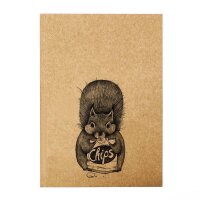 Notizbuch - Chipseichhörnchen