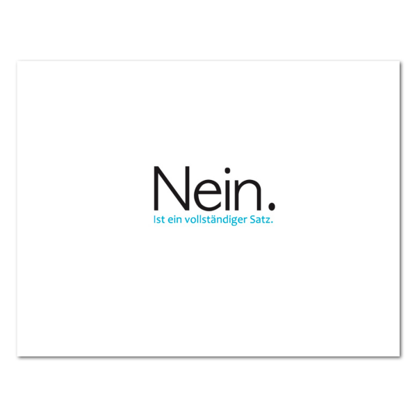 Postkarte „Nein.“