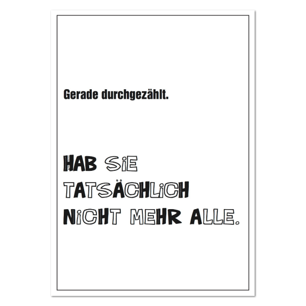 Durchgezählt""