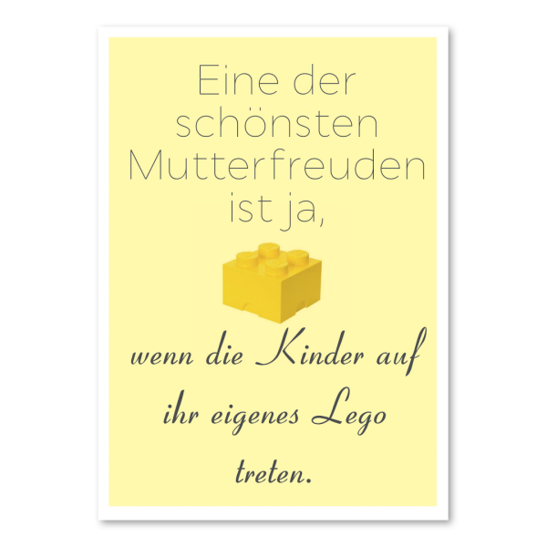 Postkarte „Mutterfreuden“