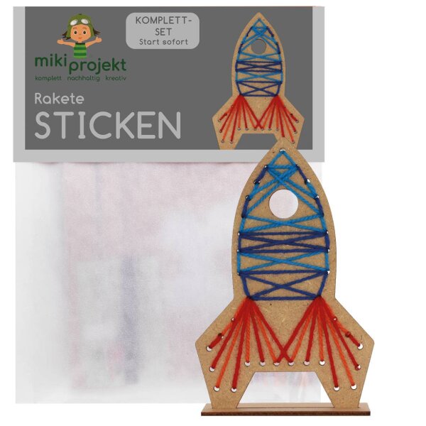 Bastelset Sticken Rakete