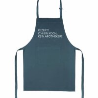 Küchenschürze grau, REZEPT? ICH BIN KOCH, KEIN...